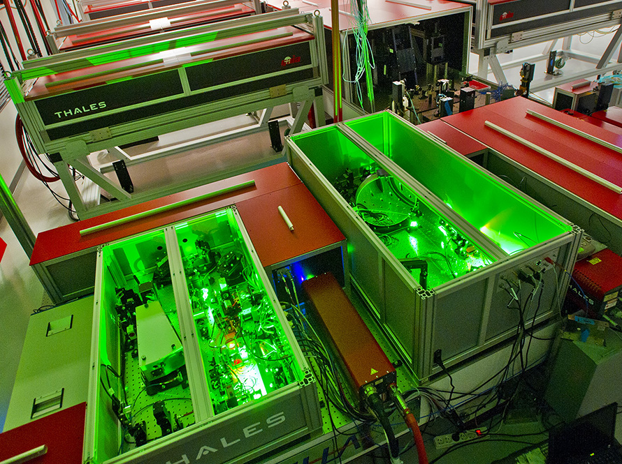 View of BELLA, the Berkeley Laboratory Laser Accelerator.
