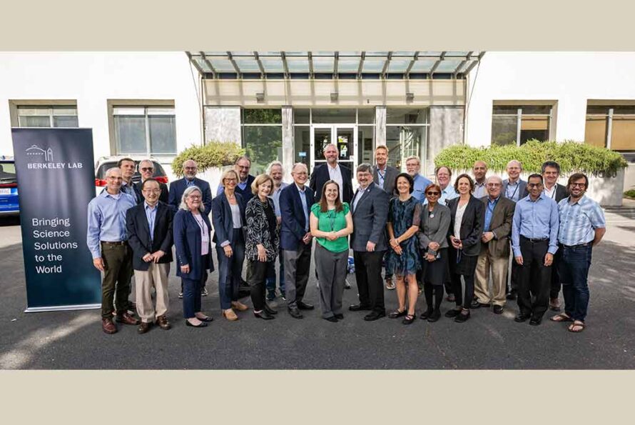 Group photo of the review committee and Physical Sciences Area leadership team during the DOE High Energy Physics Institutional Review at Berkeley Lab on June 25, 2024. Photo credit: Paul Mueller, Berkeley Lab.