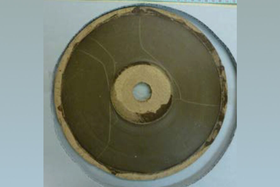 The 19th-century wax recording disc on which was discovered a recitation of the poem “The Burial of Sir John Moore after Corunna,” by Charles Wolfe, written in 1817. Credit: Smithsonian's National Museum of American History