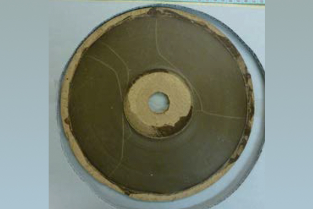 The 19th-century wax recording disc on which was discovered a recitation of the poem “The Burial of Sir John Moore after Corunna,” by Charles Wolfe, written in 1817. Credit: Smithsonian's National Museum of American History
