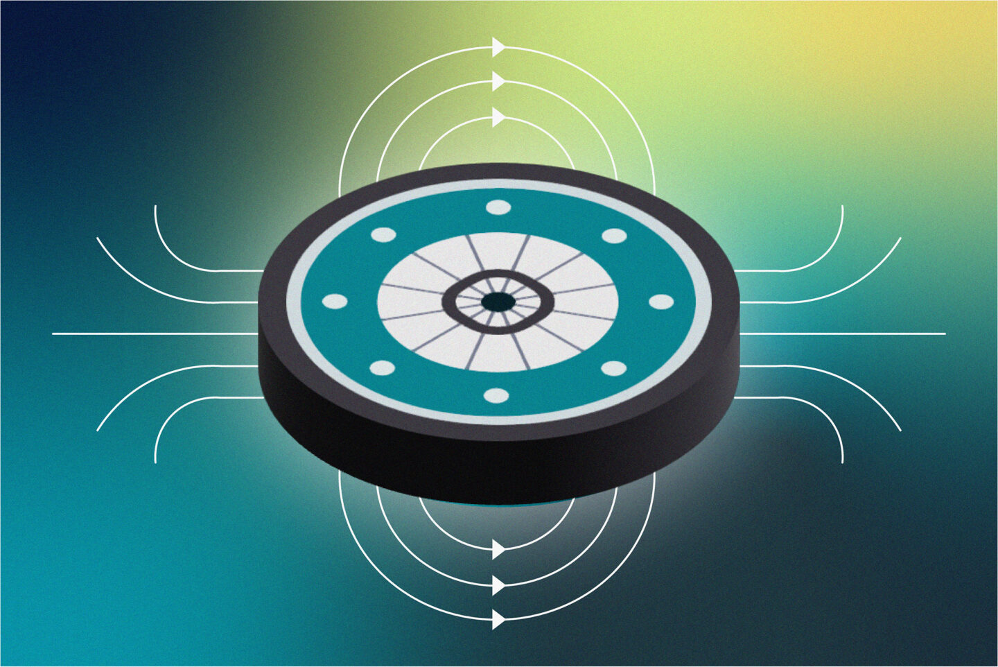 Illustration of a superconductor quench. Credit: Jenny Weger, Berkeley Lab