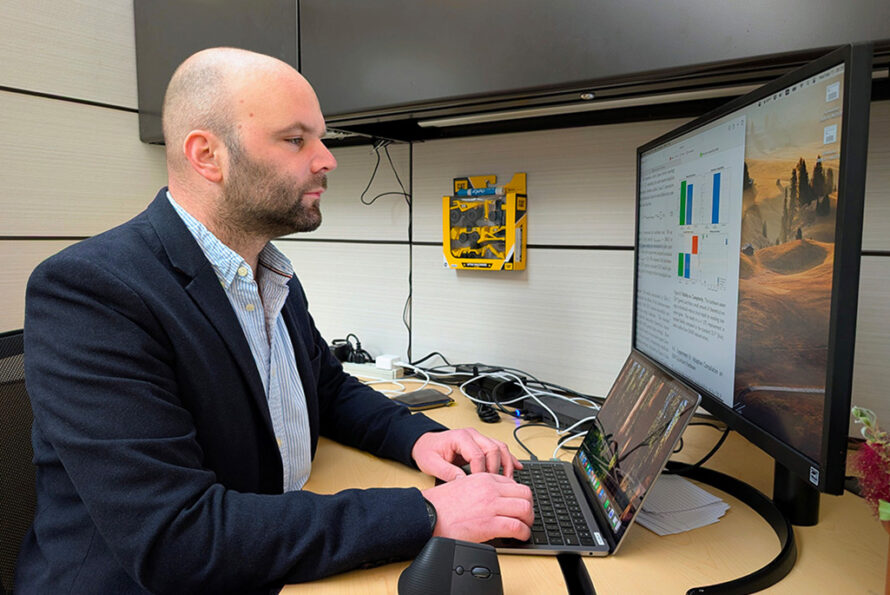 Antonin Sulc, a postdoctoral researcher in ATAP's Advanced Light Source Accelerator Physics Program. (Credit: Matthew Fullmer, Berkeley Lab)