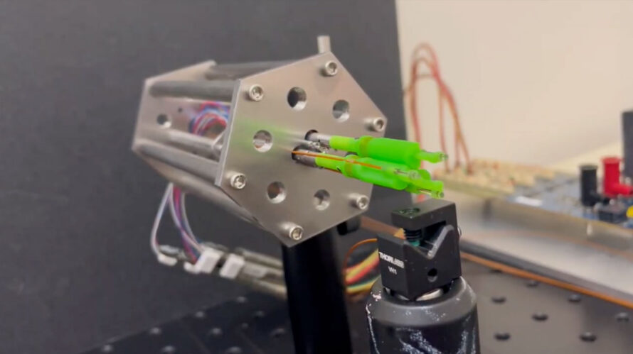 Berkeley Lab's Engineering Division is developing Iris, a new fiber-positioning robot prototype for DESI's upgrade to 'Spec-S5.'