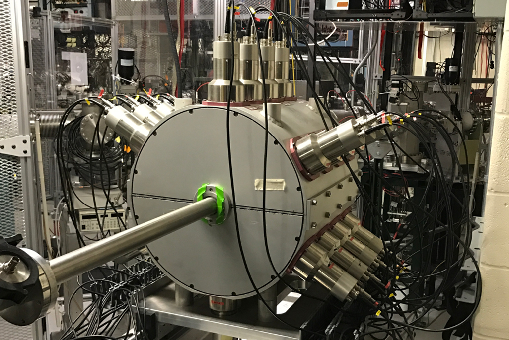 The SuN++ total absorption spectrometer at the Facility for Rare Isotope Beams (FRIB), used to determine the magnetic nature of the low-energy enhancement in atomic nuclei. (Credit: FRIB/MSU)