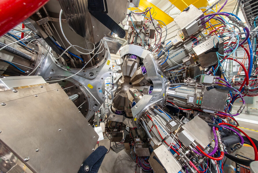 GRETA installed at the Facility for Rare Isotope Beams (Credit: Shumpei Noji, FRIB)