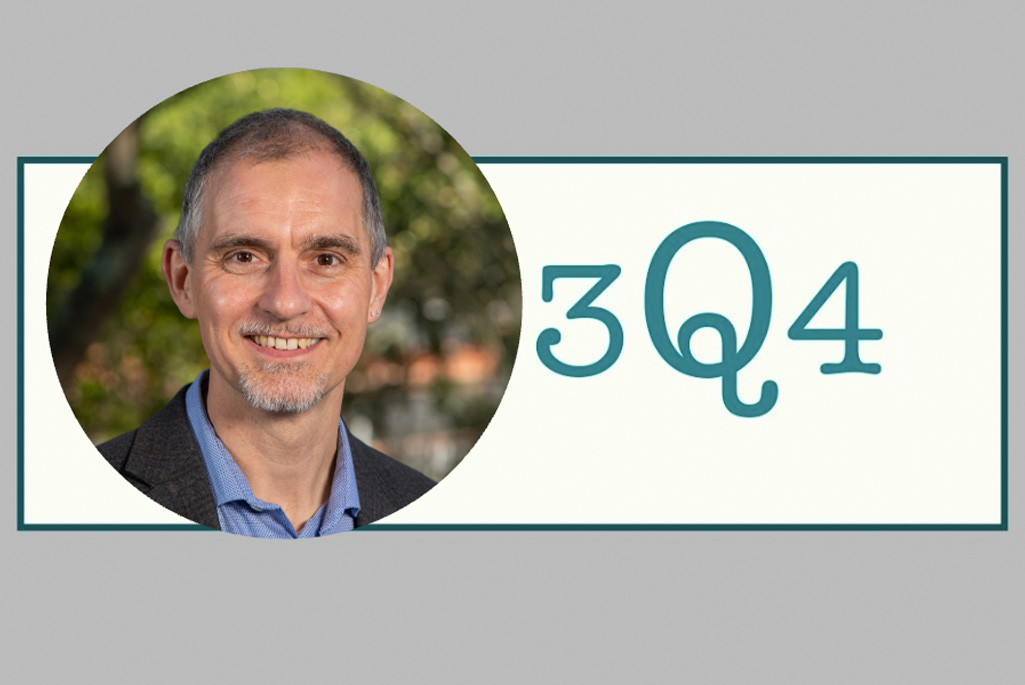 Berkeley Lab's 3Q4 (for "Three Questions For...") banner logo with a photo/headshot of Reiner Kruecken and the text "3Q4"