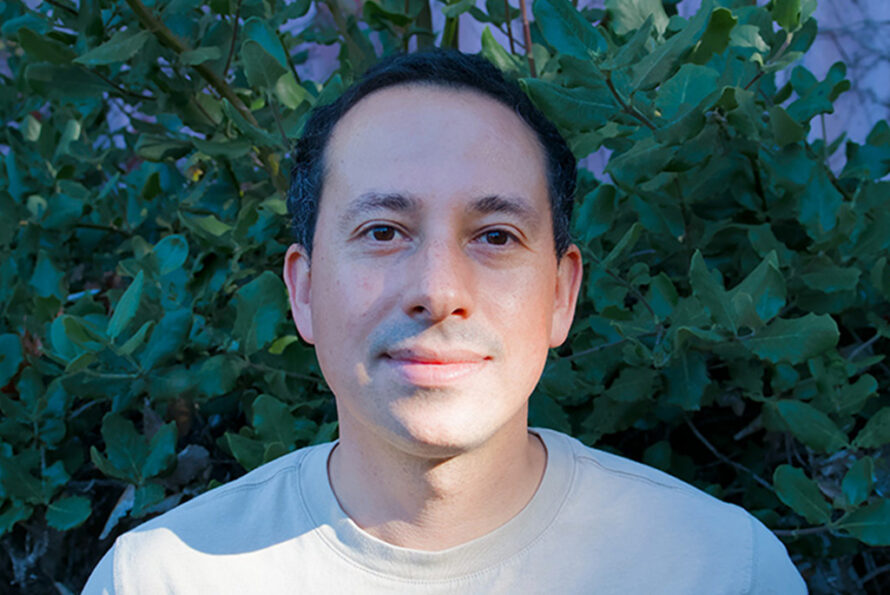 Mauricio Ayllon Unzueta, a research scientist in ATAP’s Fusion Science & Ion Beam Technology (FS&IBT) Program. (Credit: Matthew Fullmer, Berkeley Lab)